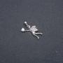 Xuping Rhodium-Plated Pendant with White Stone and Crystals 27x22x17 mm +