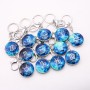 Zodiac glow-in-the-dark keychains, set of 12, price per pack, length 10 cm