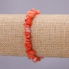 Toned mother-of-pearl bracelet on elastic, chip beads, 7 mm diameter (+/-), 18 cm length