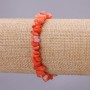 Toned mother-of-pearl bracelet on elastic, chip beads, 7 mm diameter (+/-), 18 cm length