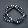 Terahertz Beads on Thread, Smooth Ball, Diameter 10 mm, Length 39 cm