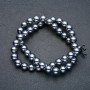Terahertz Beads on Thread, Smooth Ball, Diameter 10 mm, Length 39 cm