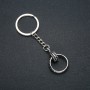 Keychain 'Ring', diameter 15mm, length 9cm, silver-colored metal