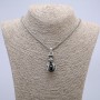 Pendant 'Paw with Sphere' 40x20 mm on a chain, length 70 cm, silver-colored metal