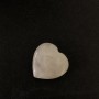 Souvenir Pink Quartz Heart Stone, natural pink quartz, diameter 25x25x7 mm+