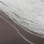 Beads Czech Crystal on Beading Wire, White Transparent Faceted Rondelles, Diameter 3×2.5 mm, Length 36 cm