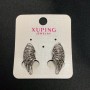 Сережки Xuping Родій з білими стразами, діаметр 23х10мм +