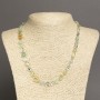 Assorted Necklace (Amethyst, Citrine, Prenite) - Tumbled Beads, 8×6 mm, 45 cm length