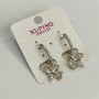 Earrings Xuping 18K Gold Plating with White Crystals