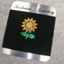 Брошка квітка "Соняшник" 26х19мм