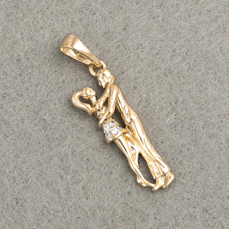 Pendant Xuping 18K Gold Plating Pair with White Rhinestones