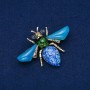Brooch 'Golden Butterfly' gold-toned metal 47×62 mm +