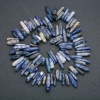 Sodalite natural stone bead strand 'Needle' chip, diameter 20x6mm, length 41cm +