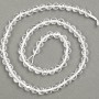 Natural Stone Beads Mountain Crystal Faceted Bead, 6mm diameter, 38cm length +