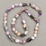 Charoite Beads with Hammered Finish, Diameter 7×9 mm ±, Length 41 cm ±
