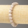 Bracelet Smoky Agate (synthetic acrylic), 8 mm diameter ±, 18 cm length ±, smooth beads on elastic