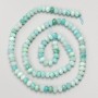 Намистини натуральне каміння Амазоніт гранований рондель на нитці, діаметр 5х3, 5мм, довжина 38см+