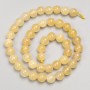 Citrine Beads, Smooth Round Beads on Thread, 8 mm Diameter ±, 38 cm Length ±