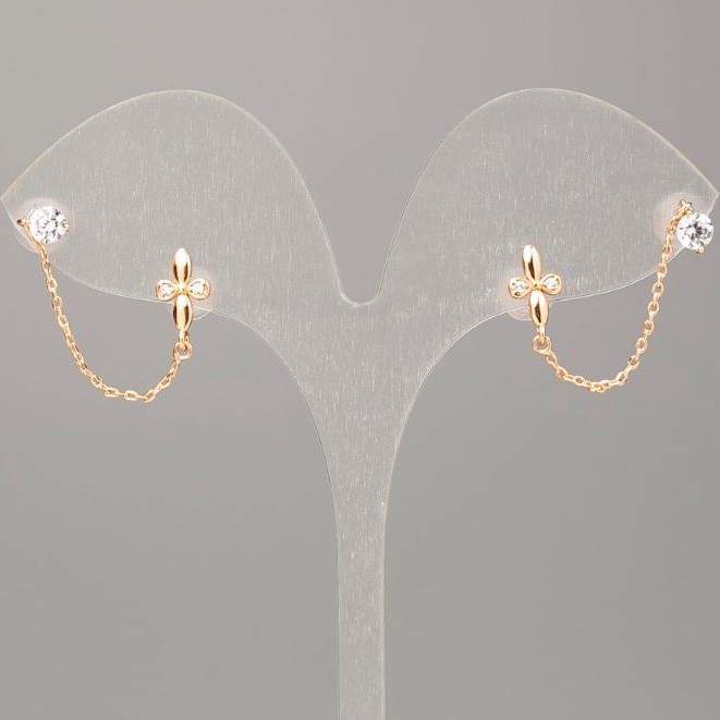 Xuping 18K Gold Plated Stud Earrings