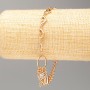 Bracelet Xuping 18K Gold Plating, L 19–22 cm, thickness 6 mm + -, thickness 4 mm +