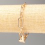 Bracelet Xuping 18K Gold Plating 'Heart' Length 16–20 cm, thickness 6.5 mm +-, thickness 9 mm+