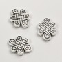 Bead insert findings, diameter 17×13×3 mm, pack 20 g, 11 pcs ±, metal color 'silver'