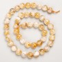 Citrine Beads, Natural Stone, Smooth Round Beads on Thread, 8.5mm Diameter, 38cm Length +/-
