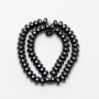 Hematite Beads, Smooth Rondelle, 10x6 mm, 39 cm on thread
