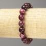 Tourmaline bracelet with smooth beads, 10 mm diameter, length 18 cm (stretch)