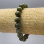 Jadeite Bracelet (artificial acrylic) with smooth beads, diameter 10.5 mm ±, length 18 cm (stretch)