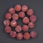 Sponge Coral Bead, 22 mm Diameter, 42 cm Length on Thread