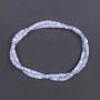 Tinted pearl beads blue-gray disc, diameter 4x2 mm, length 40 cm on thread