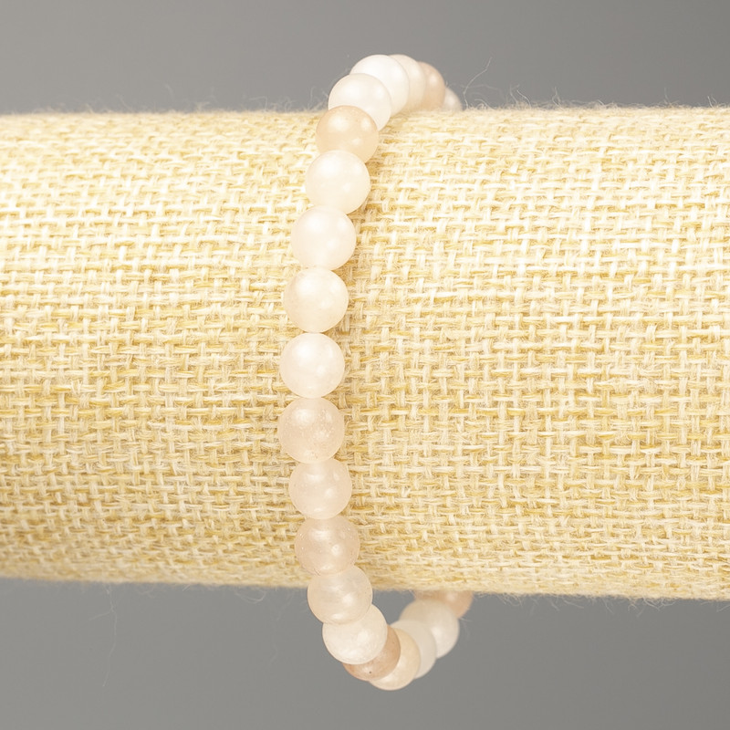 Acrylic Selenite Bracelet, Smooth Beads