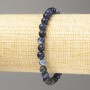 Sodalite Bracelet, Natural Stone, Smooth Beads, 6 mm Diameter, 18 cm Length (Stretch)