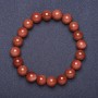 Aventurine Bracelet 'Golden Sand' (synthetic) smooth beads on elastic cord, 18 cm length, 8 mm diameter