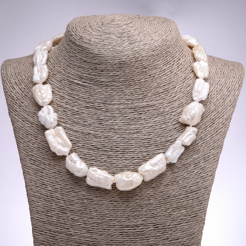 Baroque White Freshwater Pearl Necklace