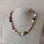 Tourmaline Necklace with Smooth Beads, 10mm Diameter, 45cm Length