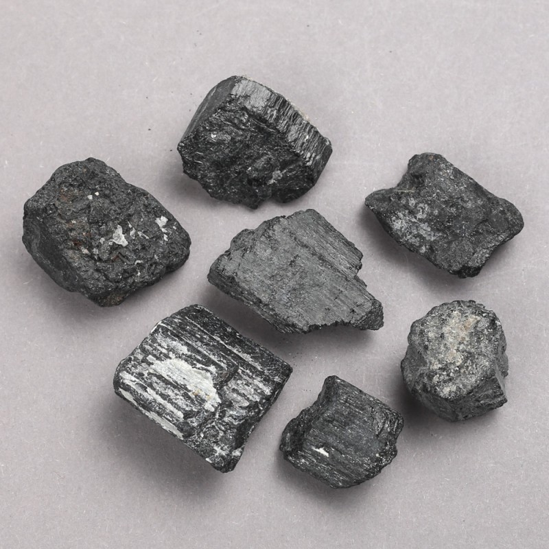 Unpolished Tourmaline Sherl Souvenir Stone (price per 100 g) (per 100 g)