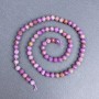 Phosphosiderite Beads, Natural Stone, Faceted Round Beads, Diameter 5.5 mm ±, On Thread, Length 41 cm