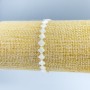 Shamrock Mother-of-Pearl Bracelet, 6x6x2 mm, 18 cm (stretch)