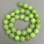 Natural stone beads on thread Onyx 12mm