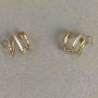 Triple Ear Cuff Xuping 18K Gold Plating White Crystals 10x8 mm +