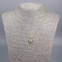 Xuping 18K Gold-Plated Chain with Sun Pendant, diameter approximately 17×16 mm, with extension chain, length 53 cm, thickness 1 mm