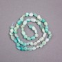 Amazonite beads on thread, natural stone, faceted, diameter 6×8 mm ±, length 39 cm ±