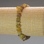 Grossular Bracelet (Green Garnet) Natural Stone Chip, Diameter 7x3 mm, Length 18 cm (Stretch)