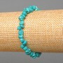 Turquoise bracelet, light blue chips (single ), chip size, diameter 6x4 mm +/-, length 18 cm (stretch)