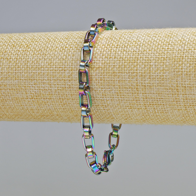 Xuping Bracelet with 'Gasoline' Plating 18K, thickness 6 mm, length 22 cm