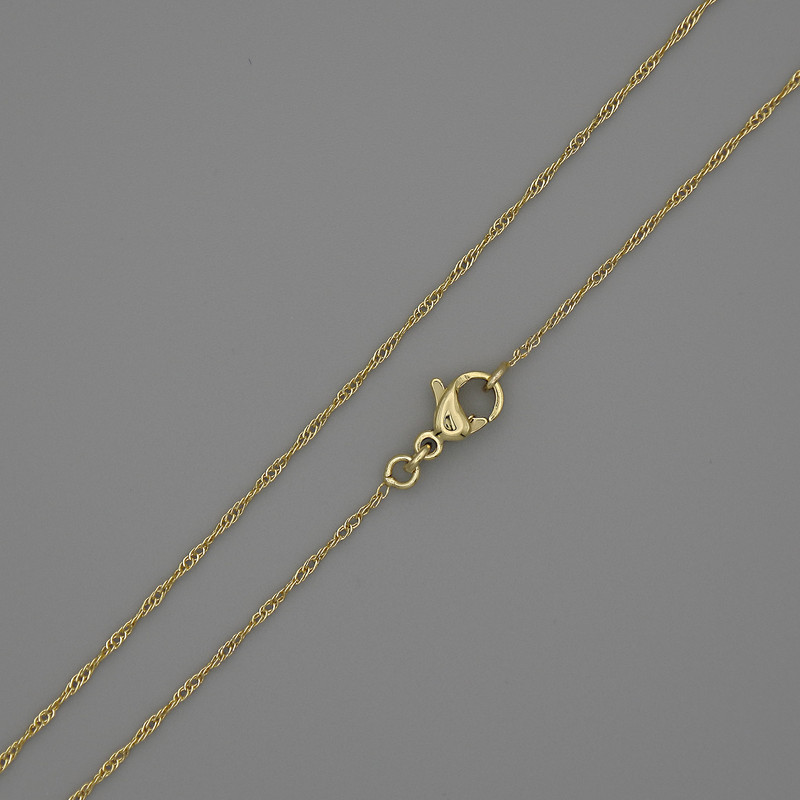 Xuping Chain with 18K Gold Plating, 0.5 mm Thick, 56 cm Length