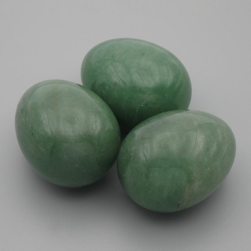Natural Jade Stone Souvenir Egg, diameter 40×30± mm