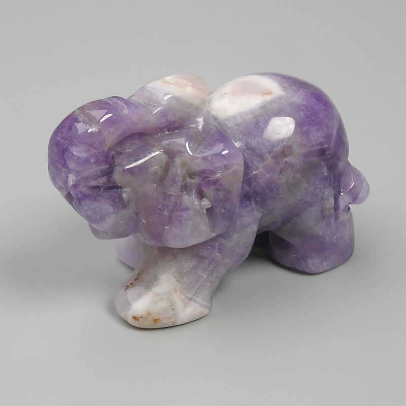 Amethyst Elephant Souvenir Statue 55×35×26 mm+